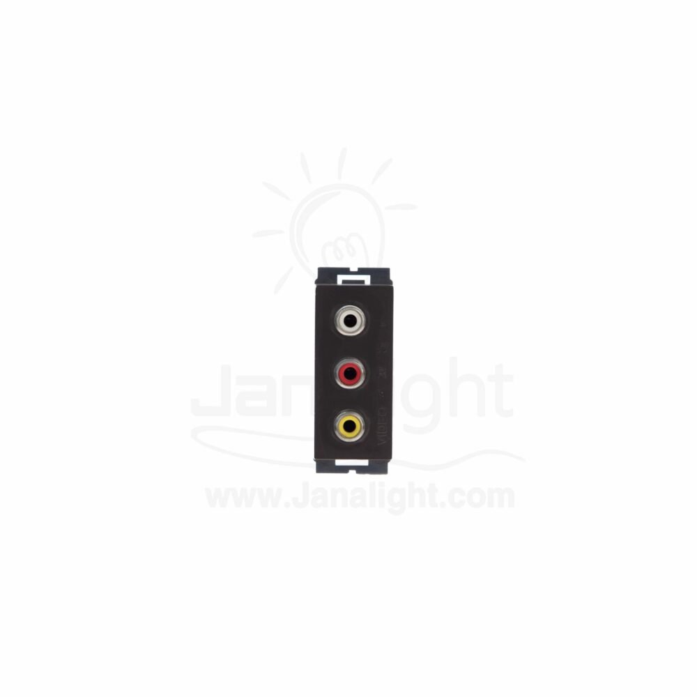 OSA بريزة فيديو اوديو بني 3 osa dark brown audio vedio socket